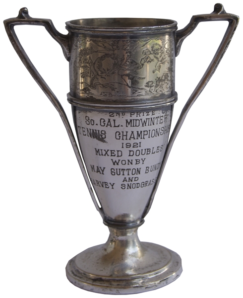 Tennis Trophy Won by May Sutton, the First American to Win Wimbledon Singles Championship